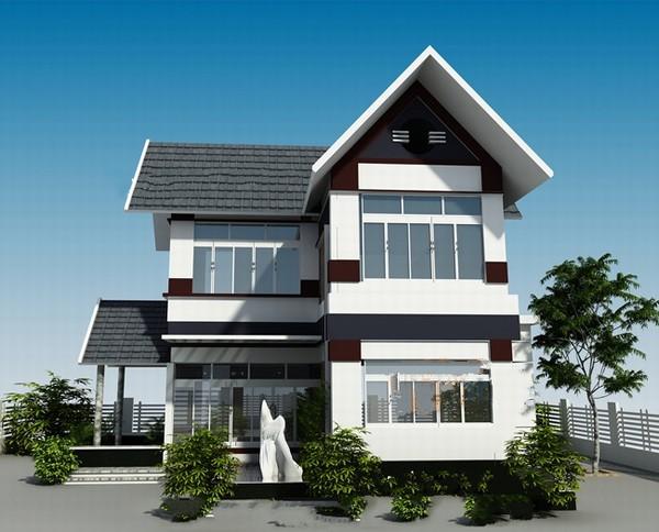 Kết quả hình ảnh cho thiết kế biệt thự 2 tầng hiện đại